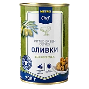 METRO Chef Оливки зеленые без косточки, 300г
