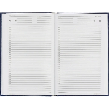 Ежедневник недатированный ,бумвинил,синий,А5,128х200мм,128л