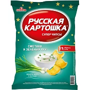 Чипсы 'Русская Картошка'  80г Сметана и лук   х 16шт