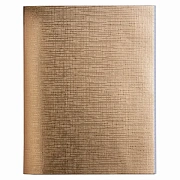 Тетрадь бумвинил А5 48 л. скоба, офсет №1, клетка, с полями, 'ЗОЛОТО Metallic', HATBER, 059231, 48Т5бвВ1