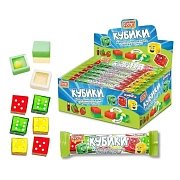 Жевательная резинка ГАММИ ФРУТ 'Кубики', с драже внутри, 18 г, КОНФИТОЙ, КТ94884
