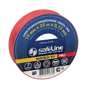 Изолента Safeline 19мм х 20м красный 9368