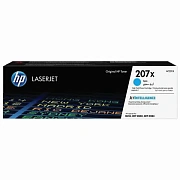 Картридж лазерный HP (W2211X) Color LJ M282/M283/M255, №207X, голубой, оригинальный, ресурс 2450 стр