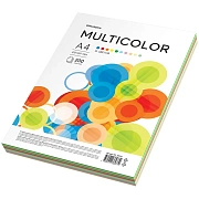 Бумага цветная OfficeSpace 'Multicolor', А4, 80г/м2, 200л., (10 цветов)