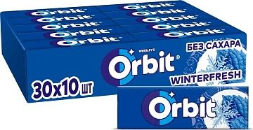 Жевательная резинка Orbit зимняя свежесть, 10шт