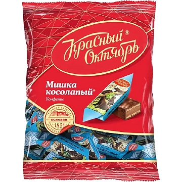 Конфеты шоколадные Мишка косолапый, 200г