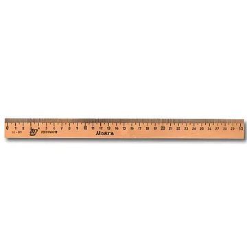 Линейка деревянная 30 см, ЛП-300, МОЖГА, С07, C07