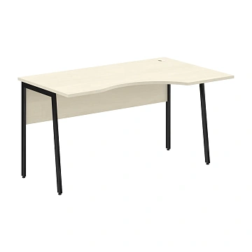 Стол прямой СА-2P(R) Клен*/Черный 1400х900х755 IMAGO PLUS