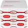 Салфетки сервировочные Roshy 33х33см, красные, 1 слой, 250шт