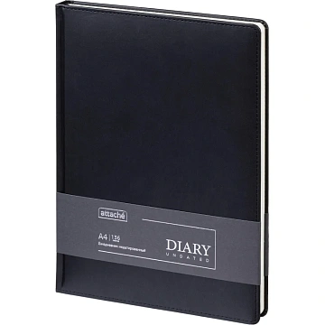Ежедневник недатированный ATTACHE Classic А4, 136л, черный
