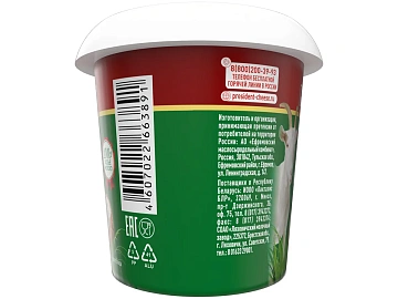 Сыр творожный President Козий Chevre 65%, 140г