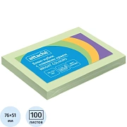 Стикеры ATTACHE Bright colours с клеев.краем 76х51 салатовый 100л