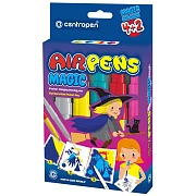 Фломастеры воздушные Centropen 'AirPens Magic', 04цв.+2, картон. упаковка, европодвес