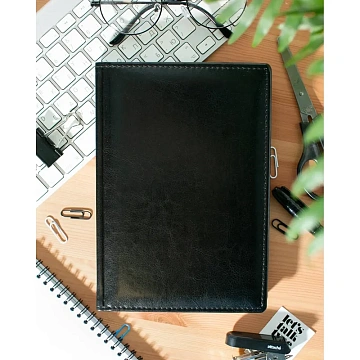Ежедневник недатированный черн, А6, 100x150, 320стр, Agenda