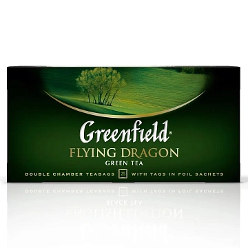 Чай Greenfield Flying Dragon зеленый фольгир.25пак/уп 0358-10