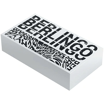 Ластик Berlingo 'Monochrome', прямоугольный, 45*25*10мм