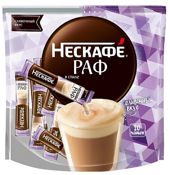 Кофейный напиток Нескафе в стиле Раф растворимый (20шт х 17г), 340г