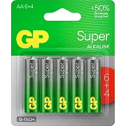 Батарейка GP Super AA/LR6 15A6/4-2CR10/GP15AA216/4-2CRSBC10  10шт/уп (6+4)
