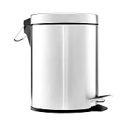 Мусорное ведро с педалью Merida Classic KIP409, 5л, полированный металлик