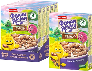 Подушечки Фанни Ямми с шоколадной начинкой, 220г