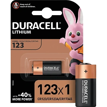 Батарейка DURACELL CR123 литий для фотоапп. бл/1шт