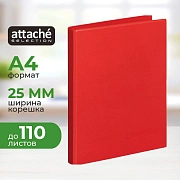 Папка на 4-х кольцах 25мм  красная Россия