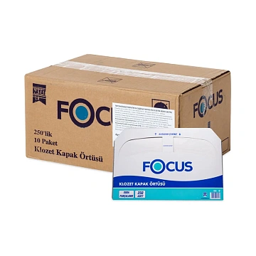 Индивидуальные покрытия на унитаз Focus белые, 250шт, 8033648/8006700
