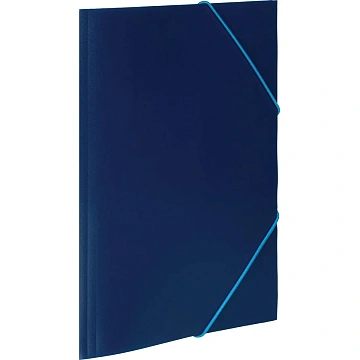 Папка на резинках 045-PR-E синий