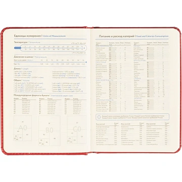 Ежедневник недатированный ATTACHE ClassicА6, 136л, красный