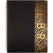 Бизнес-тетрадь Attache Selection Zebra А4,96л,кл,спир,пластик,тон.бл 202305