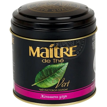 Чай Maitre зеленый Женьшень улун ж/б, 150г