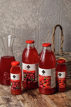 Морс Rioba клюква, 1л, стекло