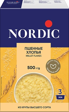 Хлопья Nordic Пшенные, 500г