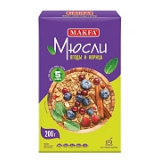 Мюсли Makfa ягоды-корица 5 злаков, 200г