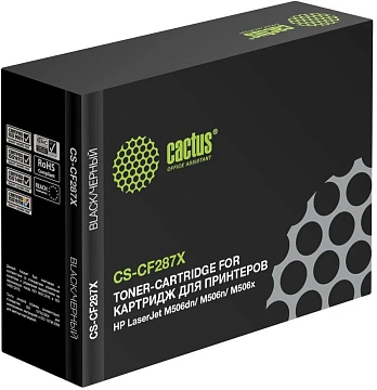 Картридж лазерный Cactus CS-CF287X черный