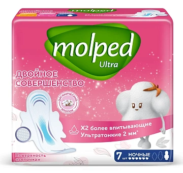 Прокладки Molped Ultra ночные, 7шт