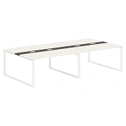 Конференц стол EQCT 3116 Ясень Траун/Белый 3126х1606х750 EDIS