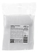 Ложка одноразовая Vzlp Эконом из полистирола белая, 100шт