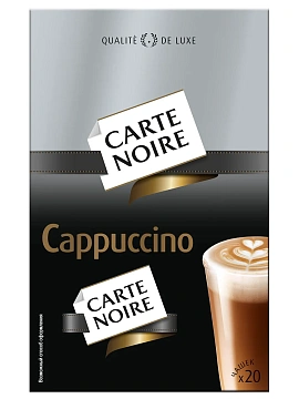 Напиток кофейный Carte Noire Cappuccino растворимый 20 пакетиков, 300г