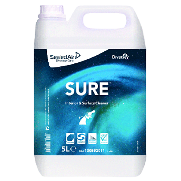 Универсальный моющий концентрат Sure Interior & Surface Cleaner 5л, для ежедневной уборки водостойких поверхностей, 100892011
