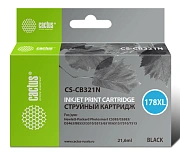 Картридж струйный Cactus CS-CB321N №178XL, 21.6мл, черный
