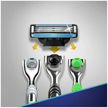 Кассеты для бритвенного станка Gillette Mach3, 2шт