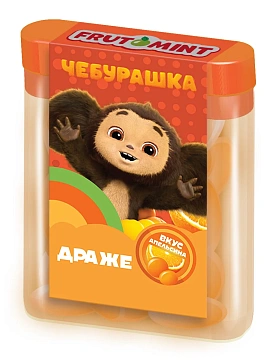 Драже Frutomint Чебурашка апельсин, 14г