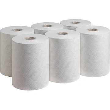 Бумажные полотенца Kimberly-Clark Scott Essential 1 слой, рулон 190м, белые, 6695
