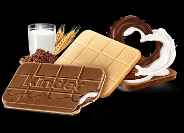 Вафли Kinder Cards, 128г