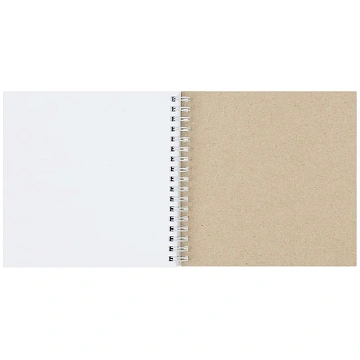 Скетчбук 60л., 150*150 MESHU 'Avocadreams', на гребне, выб. лак, soft-touch, 120г/м2