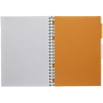 Бизнес-тетрадь 140л,кл,А4,SPIRAL BOOK Салатовый,евросп,обл.пл,раздел.84102