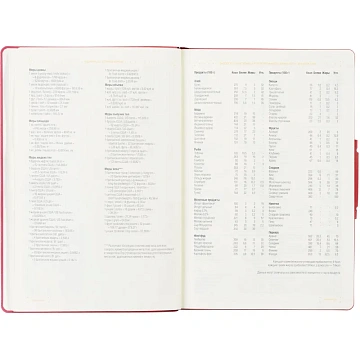 Ежедневник недатированный А5, Primavera красный, 136л. 3-536/02