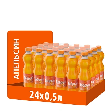Напиток Добрый Апельсин газированный, 500мл