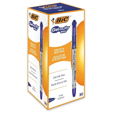 Ручка гелевая с грипом BIC 'Gelocity Stic', СИНЯЯ, узел 0,5 мм, линия письма 0,29 мм, CEL1010265